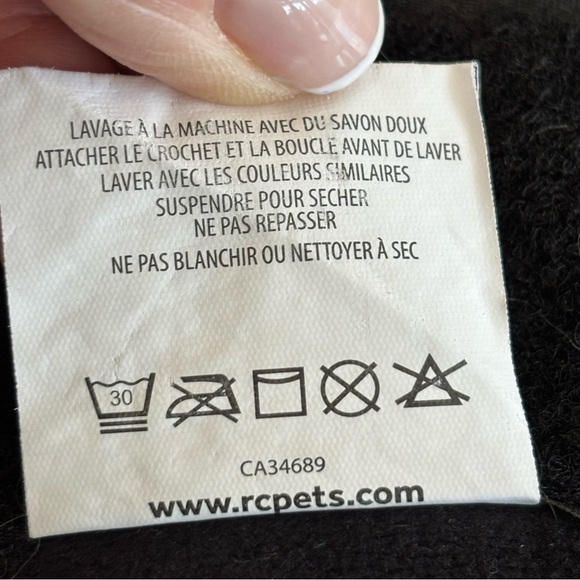 RC PETS Fleece Lined Dog Coat Jacket Multicolor Geometric Print 40-50 Pounds. - Picture 6 of 6